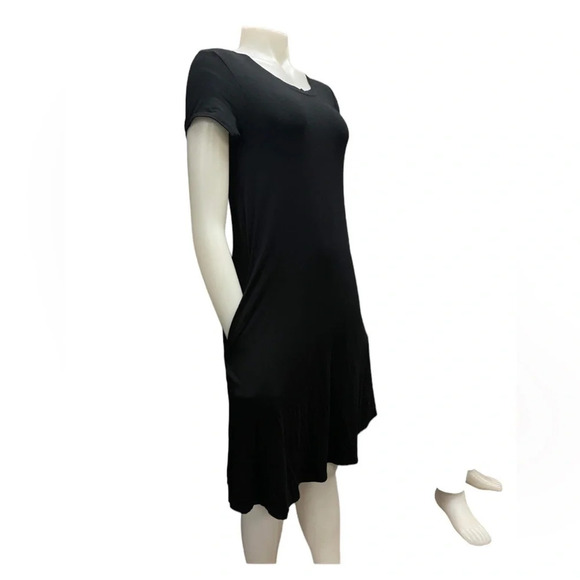 Gilmour Short Sneaker Dress Modal Black Size Small Made In Vancouver - Picture 5 of 11